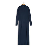 A-Line Mock Neck Maxi