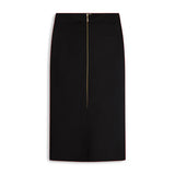 Point Ponte Zip Up Skirt