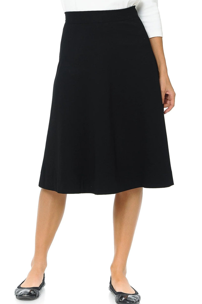 Ponte Skirt Black