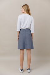 Denim Knit Aline Skirt