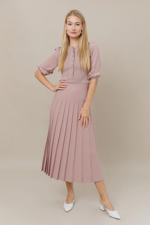 Infinity Maxi Skirt Dusty Rose